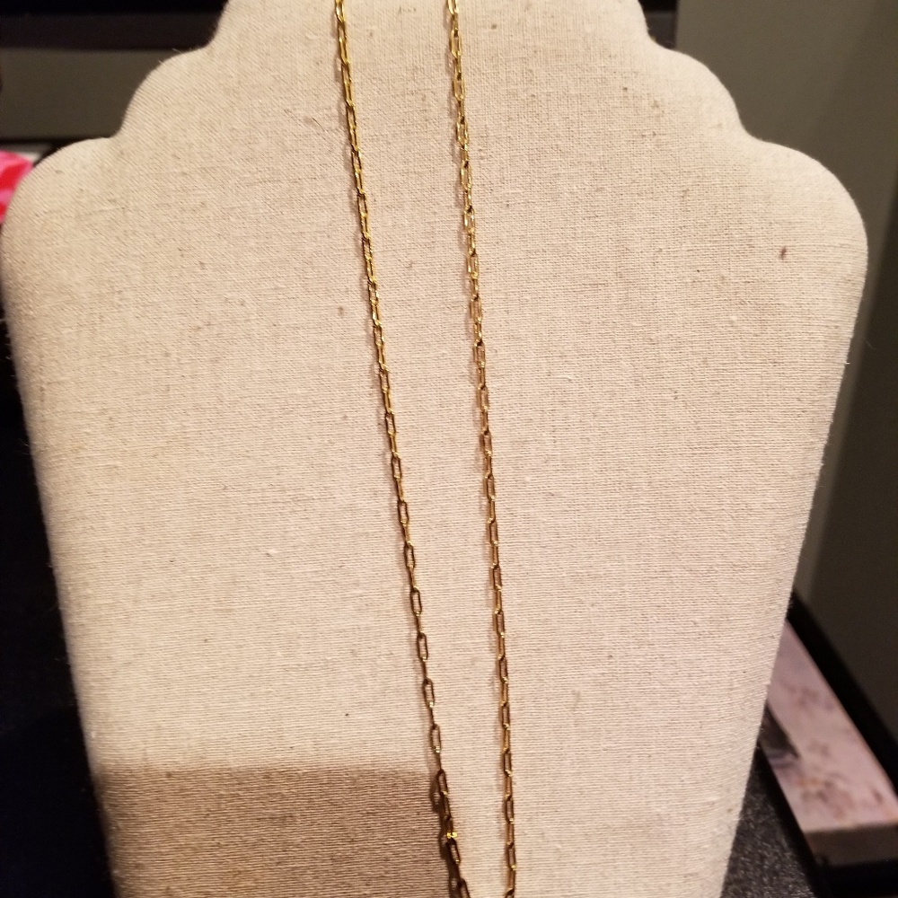 Stella and dot 30in gold link chain